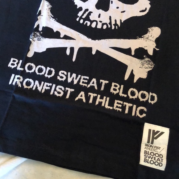 Iron Fist Blood Sweat Blood Skull Tee, NWT - Picture 3 of 6